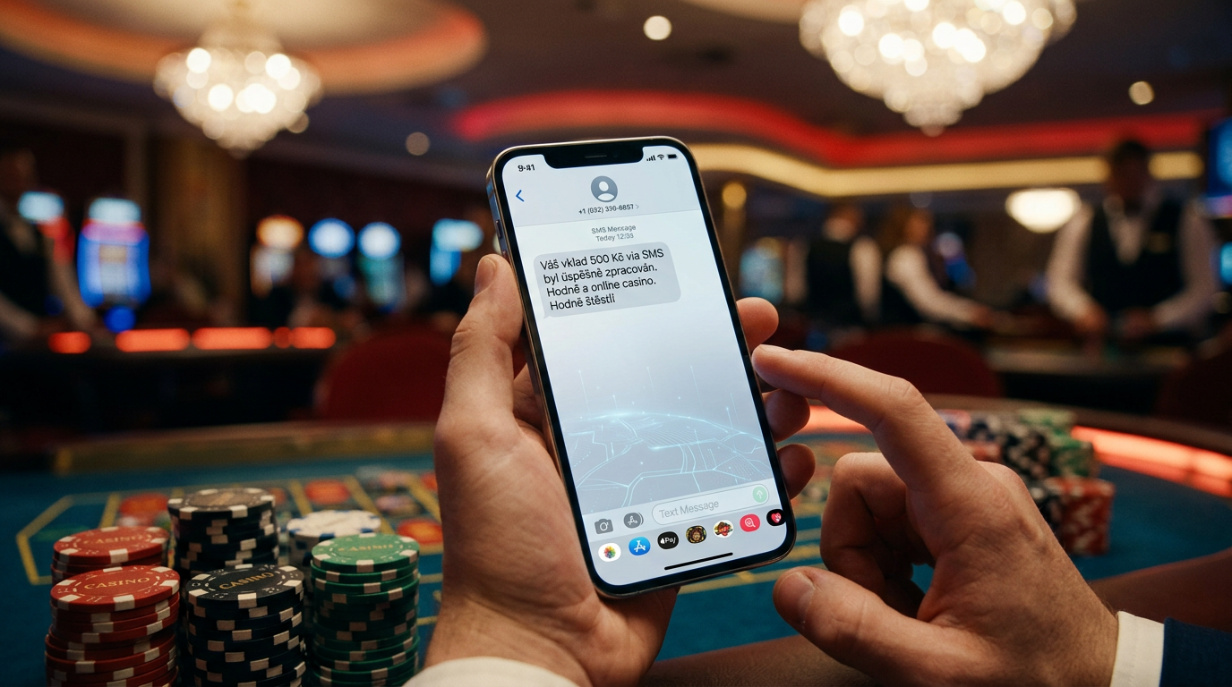 Moderní mobilní platba v online kasinu přes SMS potvrzení